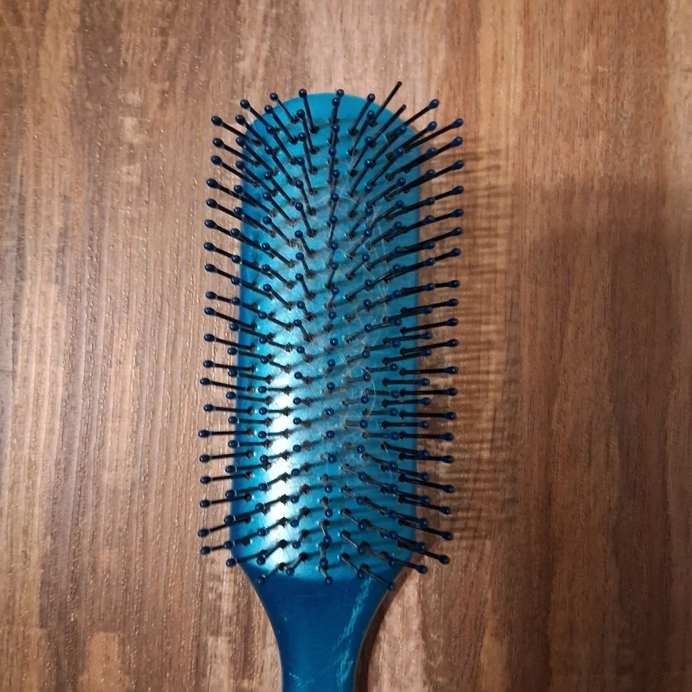 Vintage 90s Y2k Conair Hair‎ brush Teal Shiny GUC
